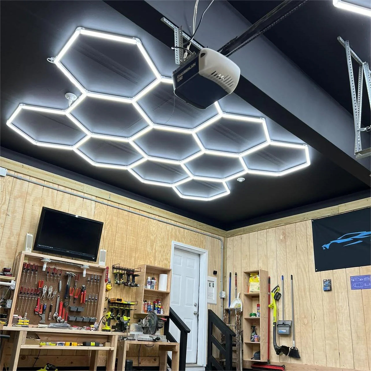Kit Complete Hexagon LED 4,1×2,4M – إضاءة400واط احترافية
