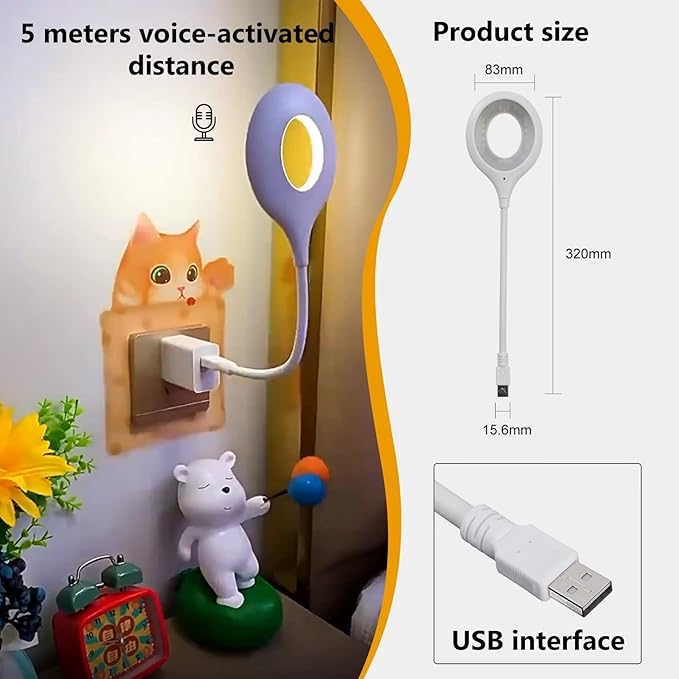 🔊 تحكّم فالضوء بصوتك - مصباح ذكي USB | Lampe Intelligente Vocale